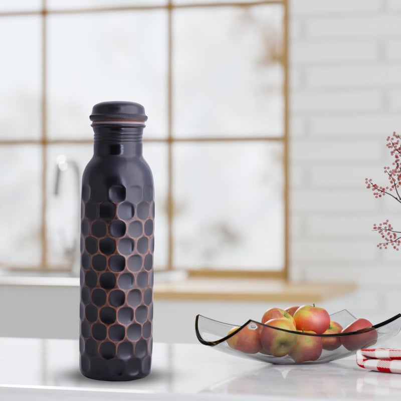 STAGLIFE Pure Copper Water Bottles for Drinking Water for Men Women - Ayurvedic Water Bottle Drinking Jug - Vessel Dispenser with Ayurveda Benefits for Sports Fitness Yoga - 33 Ounces - Image 2
